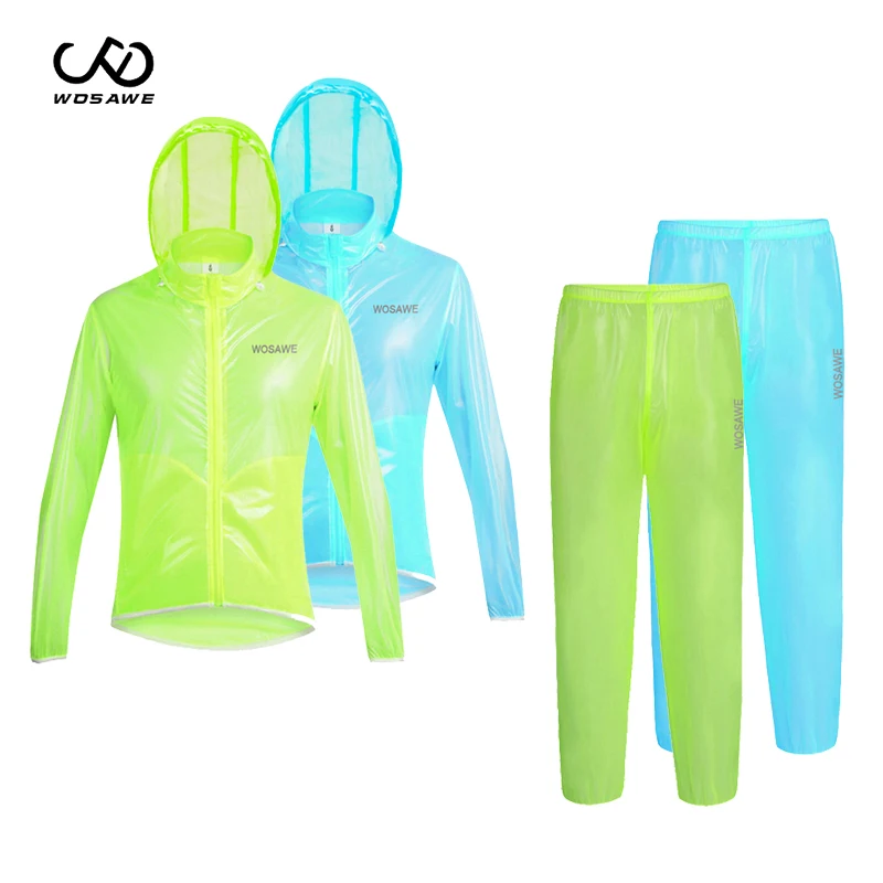 Непромокаемые ультралегкие Водонепроницаемые Дождевики WOSAWE из ТПУ для