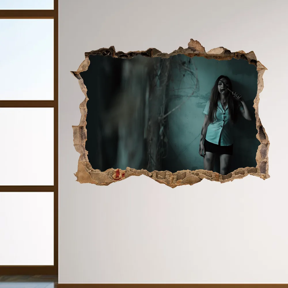 Хэллоуин Зомби креативный индивидуальный Декор ужас наклейка на стене