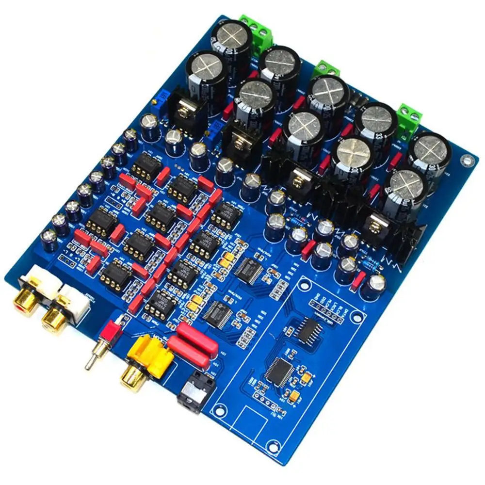 Двойной чип PCM1794 AK4113 JRC5532 NE5534 DAC декодер поддерживает оптоволоконный коаксиальный
