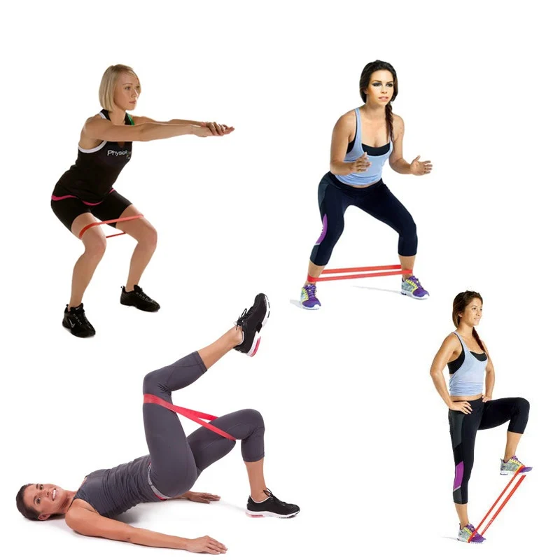 

Yoga Stretch Band Leg Elastic Ring Resistance Ring/Strength Training Resistance Band Random Color Exercise Workout Equipment