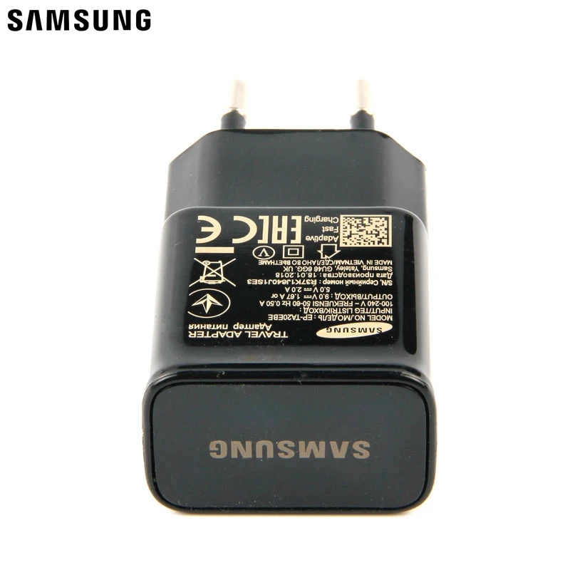 Быстрый Chatger адаптер быстрое зарядное устройство EP-TA20EBE для samsung S8 G9500 S8+ NOTE8 Note 9 Note 10 type-C кабель