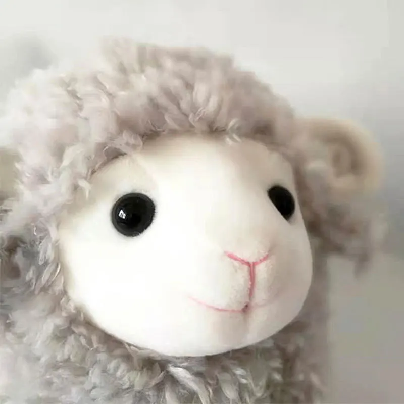 25 см Моделирование плюшевая овечка игрушка чучело медведя из овечьей шерсти