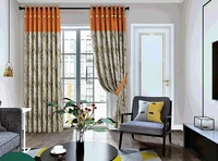 american casual paris blackout curtain solid color jacquard blackout curtains for living room and bedroom