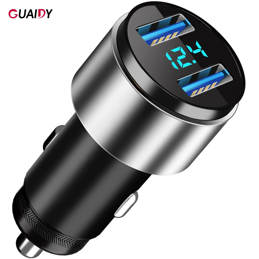 Автомобильное зарядное устройство с двумя USB-портами и светодиодной подсветкой |