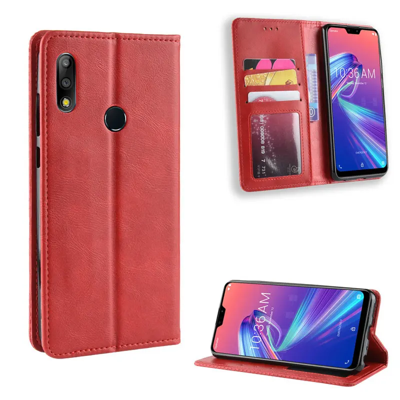 Чехол-книжка для ASUS Zenfone Max Pro M2 ZB631KL ZB633KL ZB634KL ZS630KL ROG Phone 2 5 7 8 ZS660KL ZS590KS кожаный -