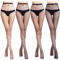 sexy women high waist fishnet stocking fishnet club tights panty knitting net pantyhose trouser mesh lingerie tt016 1pcslot