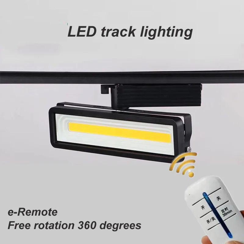 10pcs/lot COB 15W 20W 30W Led Aluminum Track Lighting Fixture Spot Rail