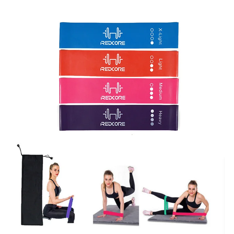 4 уровня упражнения с сопротивлением петля полоса Йога Пилатес разминка фитнес