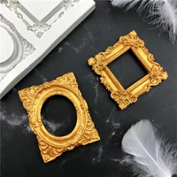 new photo mirror border shape candy chocolate silicone mold fondant cake decoration baking diy tool cupcake jelly moulds