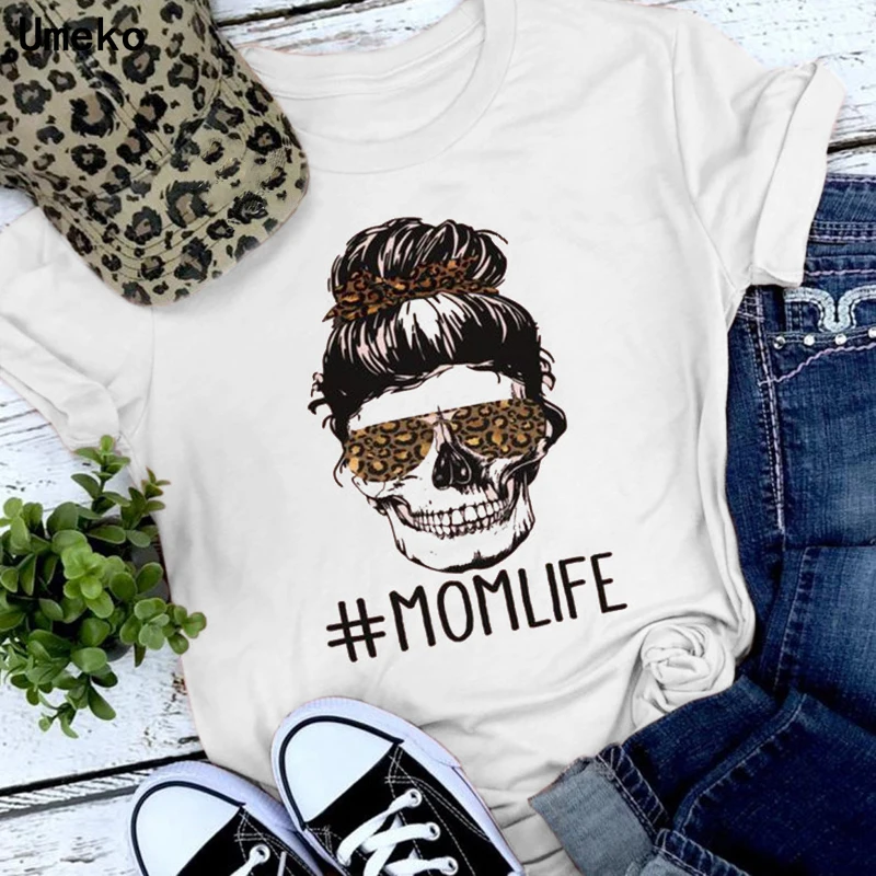 Женская футболка с изображением персонажа шар Череп голова леопарда очки для