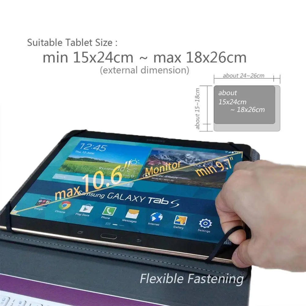 Чехол для samsung Galaxy Tab 4 10,1/Tab S 10,5/Note 10,1 Tab A с Bluetooth сенсорной панелью, чехол-клавиатура для планшетов на Android AZERTY QWERTY