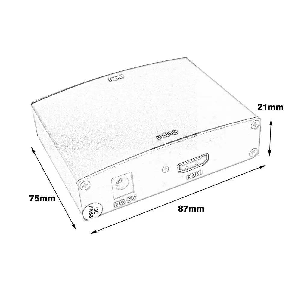 Professional YPBPR + Audio R/L To HDMI Converter Conversion Adapter Supports Highest Video Resolution Up 1080p | Электроника