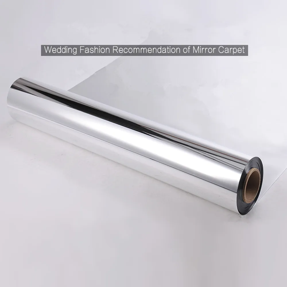 10 м в партии 1 ширину блестящее серебряное зеркало ковер прохода бегун для