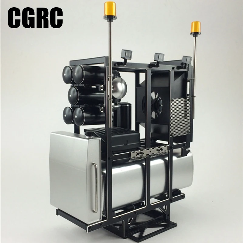 

All Metal Heavy Device Rack DIY Refit Upgrade for 1/14 Tamiya RC Truck Car SCANIA VOLVO FH16 ACTROS MAN TGX LESU HERCULES