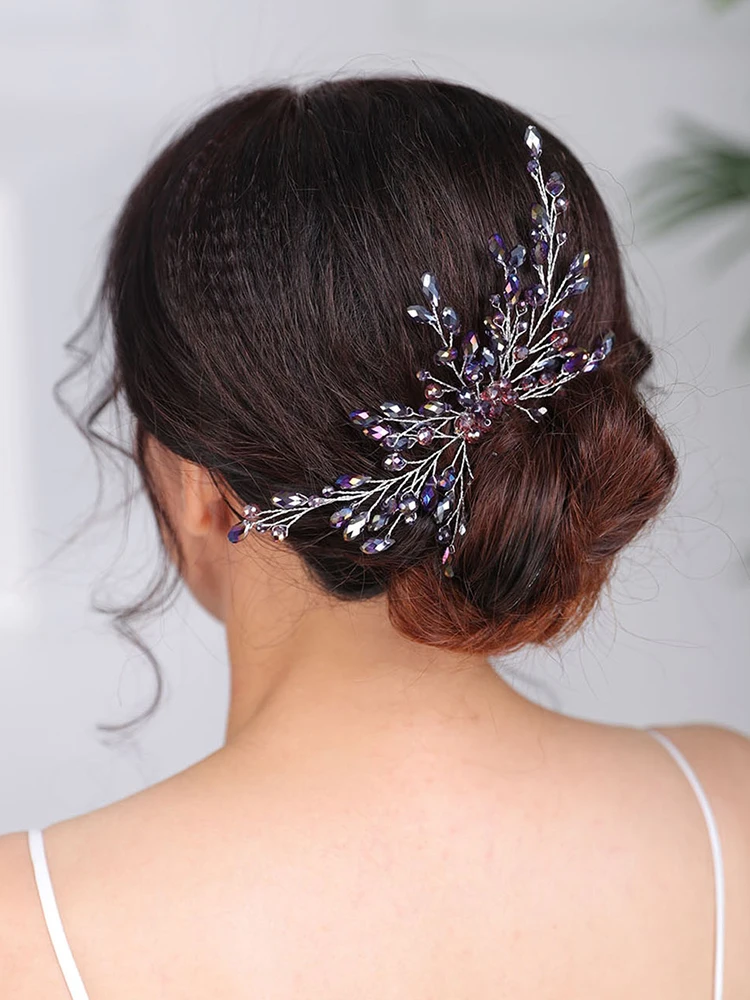 Богемная зеленая расческа для волос фиолетовые головные уборы синие красные