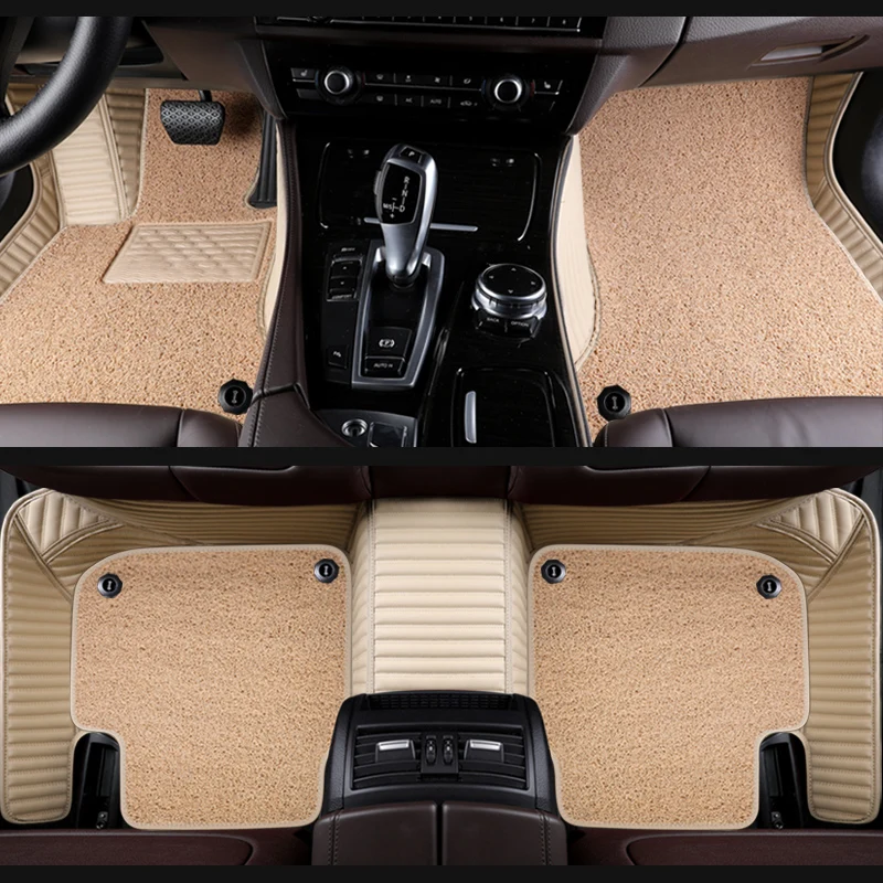 

Custom car floor Foot mats For infiniti qx50 ex qx70 fx qx60 fx37 qx56 q50 q60 Double foot mats car accessories