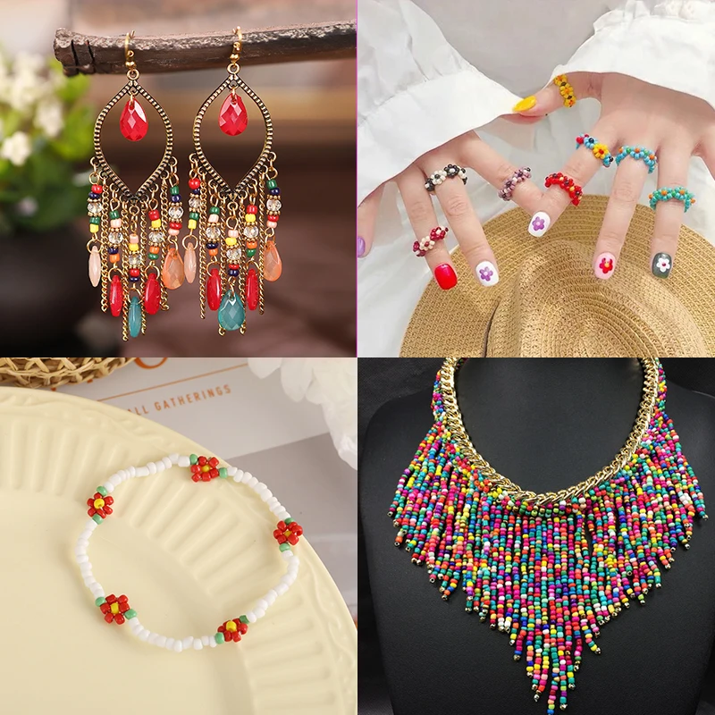 бусины 2 мм 3 4 ммШарм бисер из чешского стекла для изготовления украшений своими