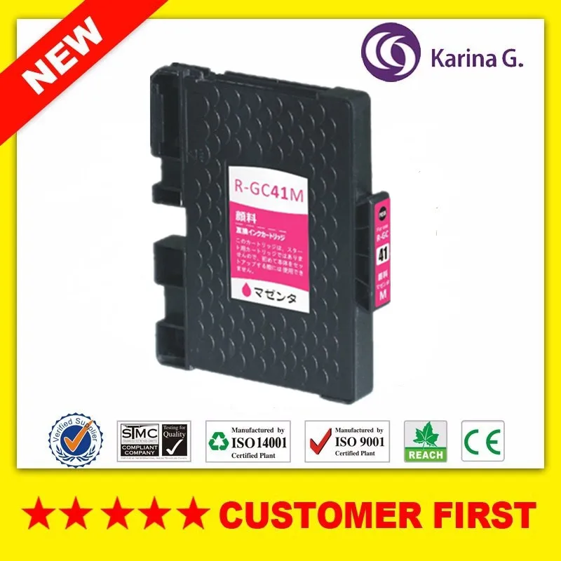 Пигментные чернила картридж совместимый для Ricoh GC41 Aficio SG 3110DNw 3110SFNw 3100SNw 2100N 3110DN 7100DN