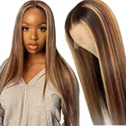Сапфир 13х6х1, парик из натуральных волос на кружеве, медовый блонд, коричневый, предварительно выщипанные бразильские волосы Remy, парики для женщин