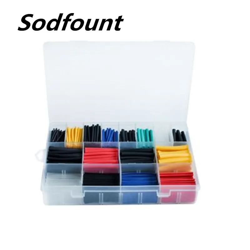 580 штук в штучной упаковке Экологически чистая термоусадочная трубка цветная