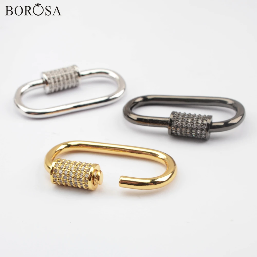 Болтовая застежка BOROSA подвески ювелирные изделия фурнитура золотистого цвета