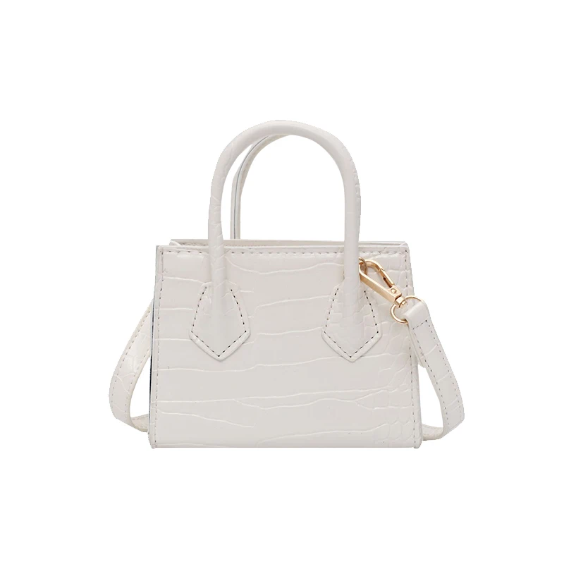 

Stone pattern Mini Square Tote bag 2020 Summer New High quality Leather Women's Designer Handbag Travel Shoulder Messenger Bag