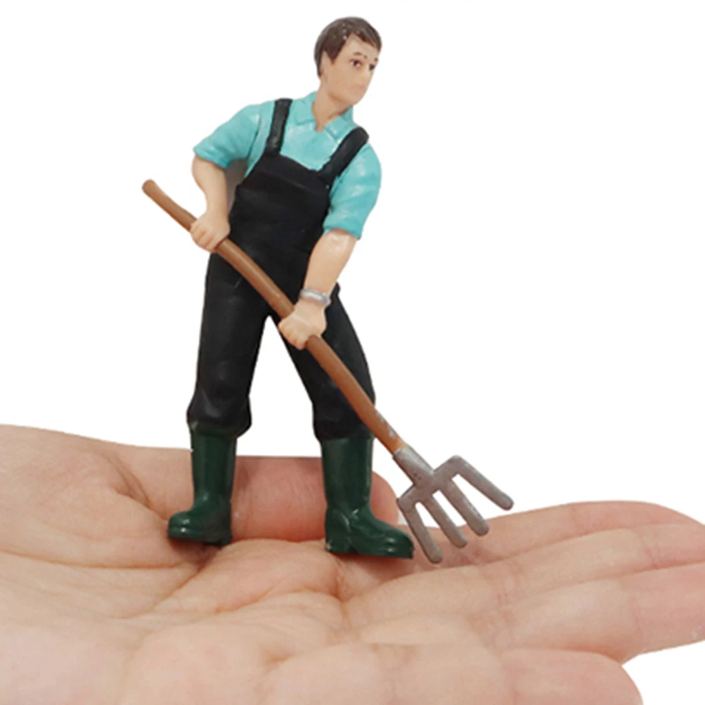 

3pcs Model Toys Farmer FARM COUNTRY PEOPLE Action Figures Decoration DISPLAY