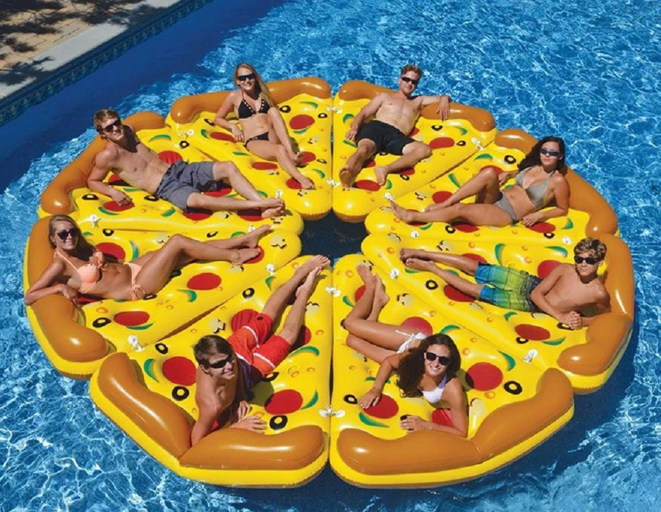 

Inflatable Water Mattresses Water Hammock Recliner Swimming Pool Chair Pizza Floating Row Swimming Floats for Adults Air Raft