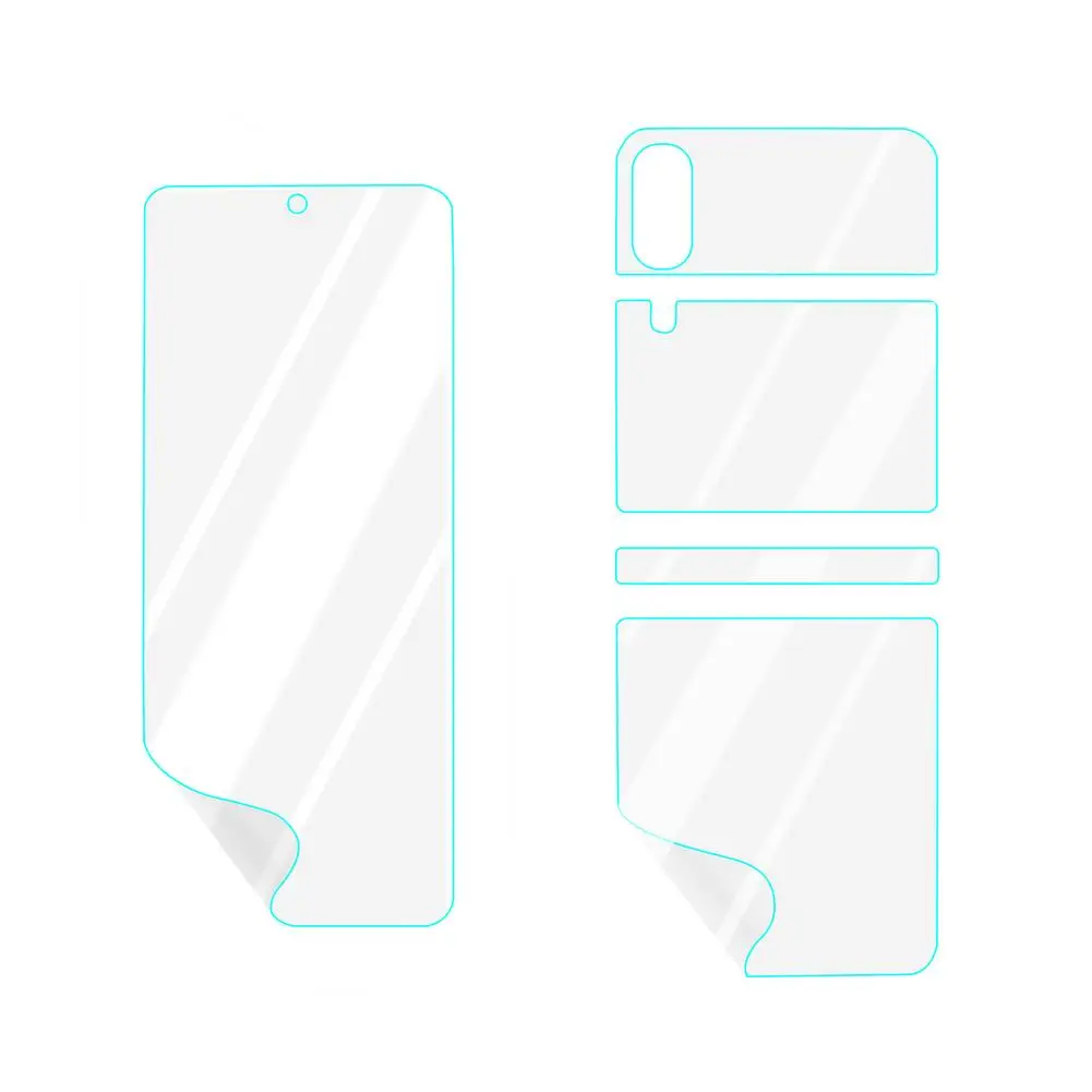 

3 In 1 Soft Hydrogel Film For Samsung Galaxy Z Flip 3 5G Front Back Sreen Protector Film HD Transparent For Galaxy Z Astonishing