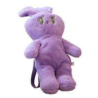 1 pcs cute plush rabbit backpack kawaii bunny backpack stuffed rabbit toy children school bag gift kids toy for little girls bag