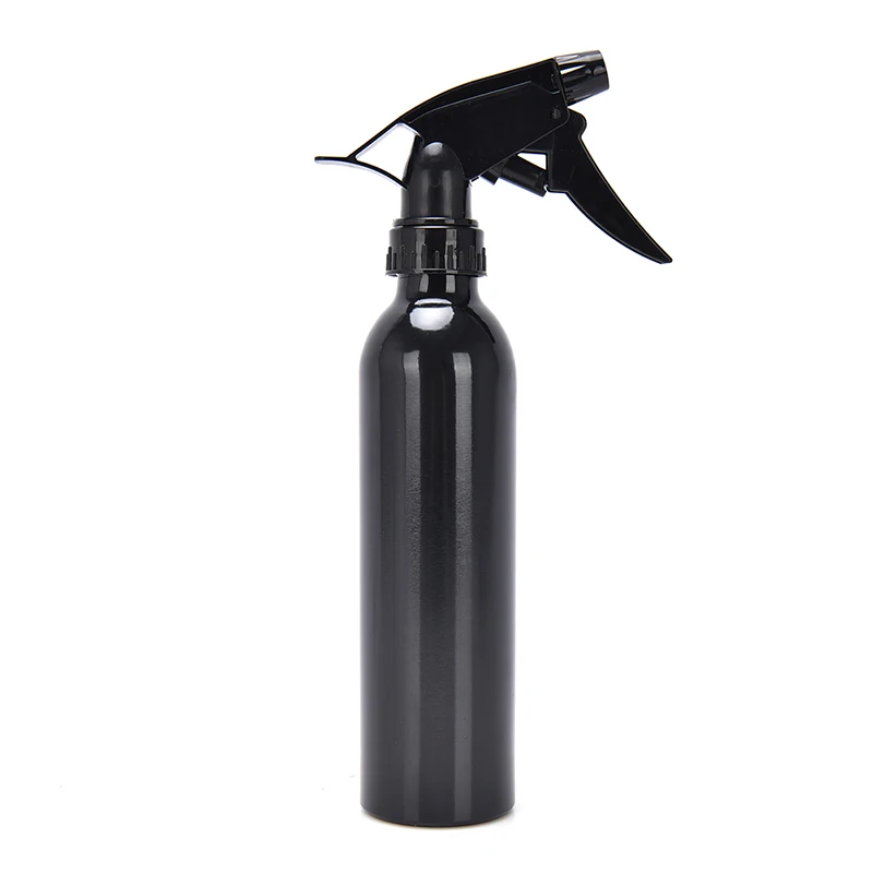 

1pc 250ML Spray Bottle High Grade Aluminum Water Bottle Trigger Hairdressing Tool For Hair Salons Makeup Lotion Silver/Black