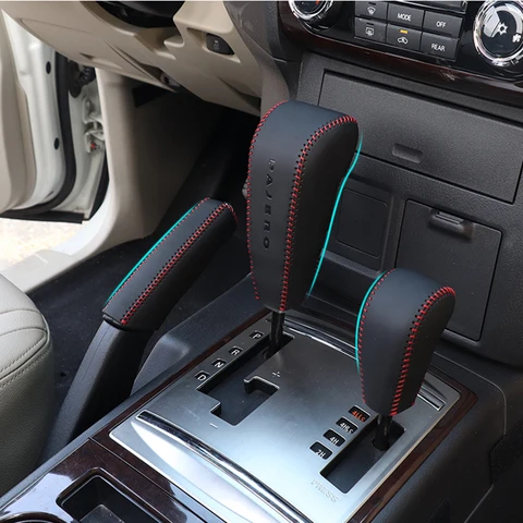 Подходит для Mitsubishi Pajero V97V93 автомобильный рельефный рукав ручной тормоз из трех частей защитный рукав аксессуары для интерьера