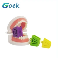 6pcs dental bite block oral occlusal pad mouth opener props cheek retractor rubber cushion s m l dentistry tools adultchild