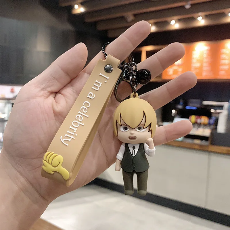 

Hot Sale High Quality New Creative Detective Conan Keychain Man Key Chain Women Key Holder Cute Couples Keyring Anime Key Ring