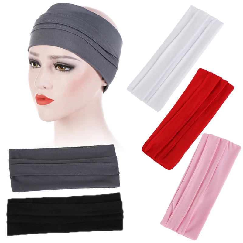Женская повязка для широкой спортивной йоги тканевая бега эластичная головы