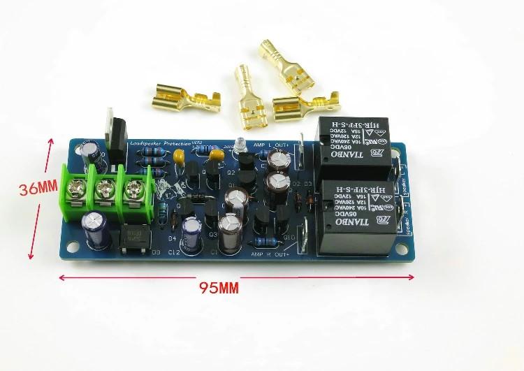

LJM Dual Channel Stereo speaker protection board AC15V 10A Finished board