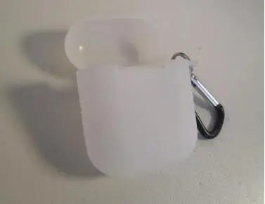 Синий Fviyi милый мультяшный M& M Мягкий силиконовый чехол-кукла для Apple Airpods, чехол, беспроводные Bluetooth игрушечные наушники, чехол - Цвет: Синий