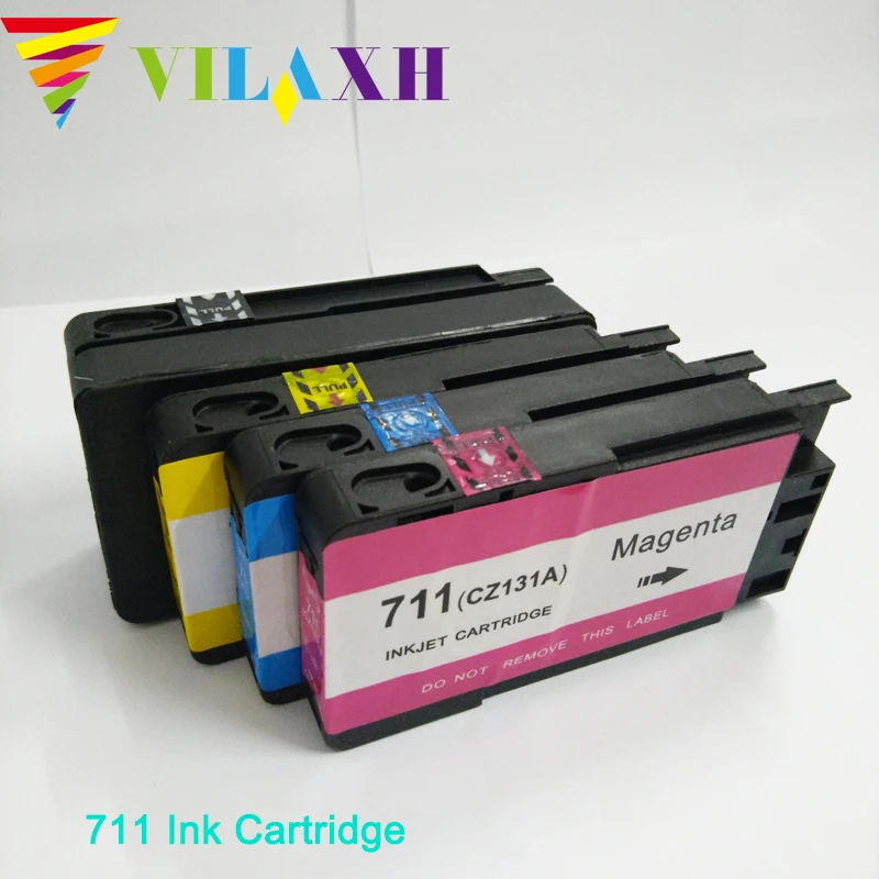 Совместимый с Vilaxh 711 xl сменный чернильный картридж для HP 711xl чернил принтера Designjet