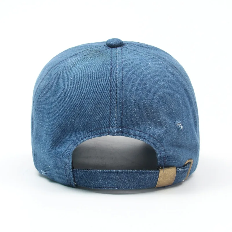 

2020 Denim Solid Baseball Cap Adjustable Snapback Hats for Men and Women 224