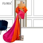 вечернее платье 2021  платье на выпускной  Женские модные вечерние бальные разноцветные платья в стиле пэчворк, платье для конкурса вечеров красная ковровая дорожка вечернее платье Aibye