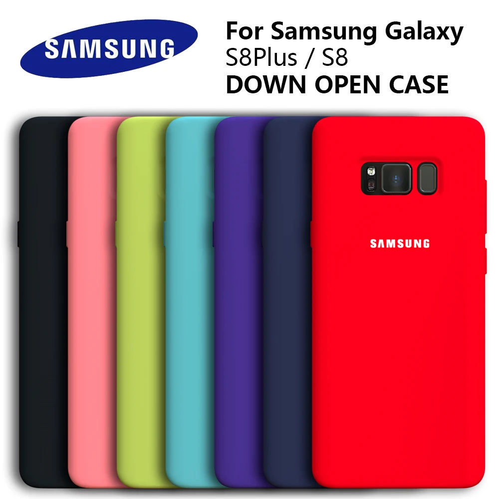 Чехол для S8 Plus Оригинальный чехол Samsung Galaxy шелковистый силиконовый высокого