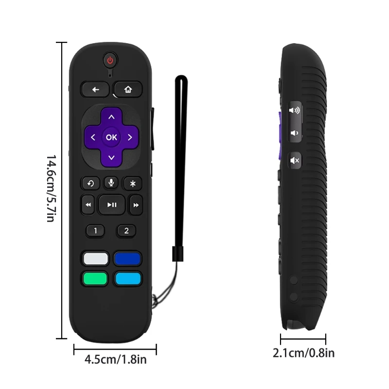 Silicone Case Cover for Roku Voice Remote Pro Shockproof Protective Sleeve | Электроника