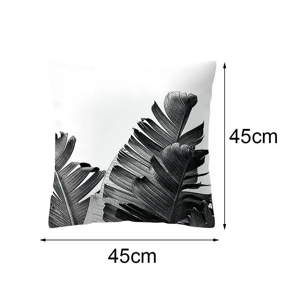 

Nordic plant leafPillowcase Decorative Sofa Cushion Cushion Case Home Cover Car Decor Cover Case Pillow Pillow Bed 45*45cm T6T2