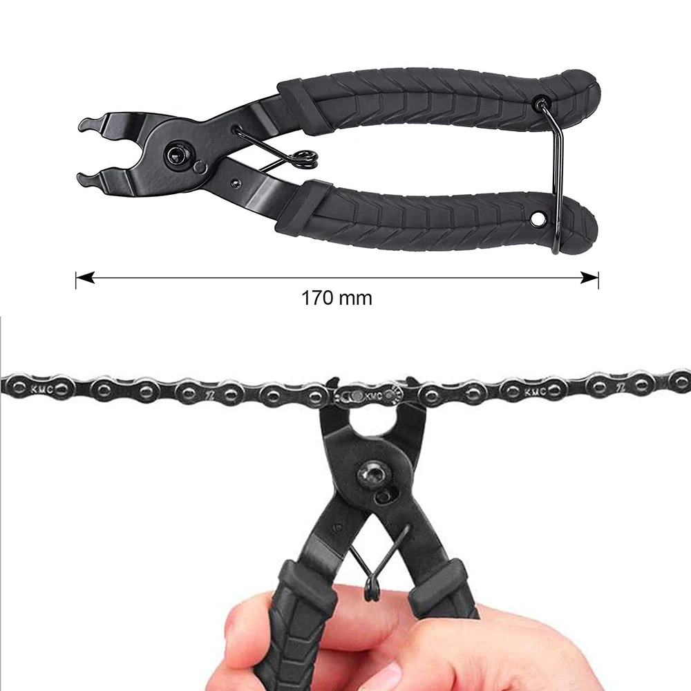 

Bicycle Mini Chain Quick Link Tool Bike Portable Chain Clamp Magic Buckle Pliers Bicycle Removal Installation Hand Tools New