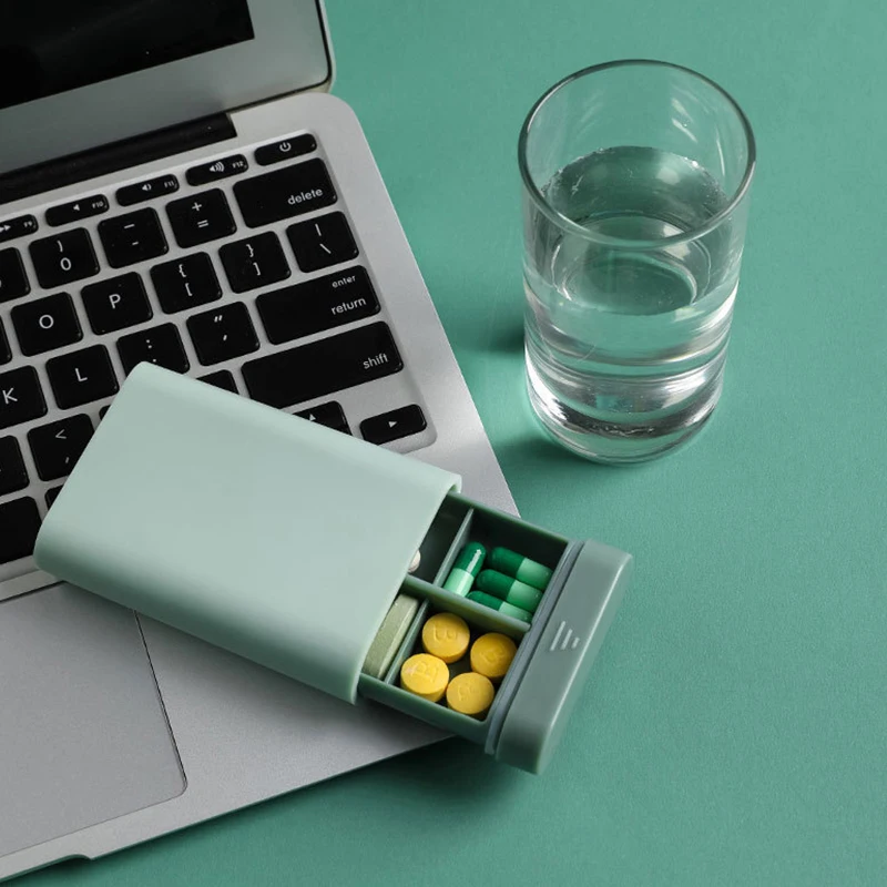 

Sturdy Durable Seal Pill Storage Organizer Safe Exquisite Portable Mini Medicine Case Dust-proof Protect Pill Box Container