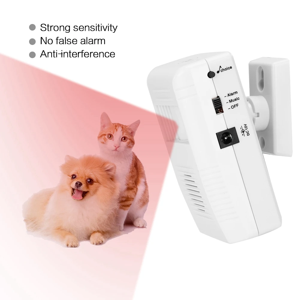

Human Body Induction Infrared Sensor Alarm Door Entry Welcome Greeting Doorbell Motion Detector Strong Sensitivity