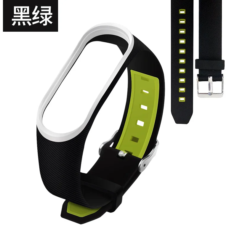 Ремешок на запястье для Xiaomi Mi Band 3 4 мягкий силиконовый сменный Браслет mi band
