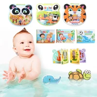 baby toys bath books with bb whistle bathroom waterproof toy water bath book for baby early educational swimming bathing toy