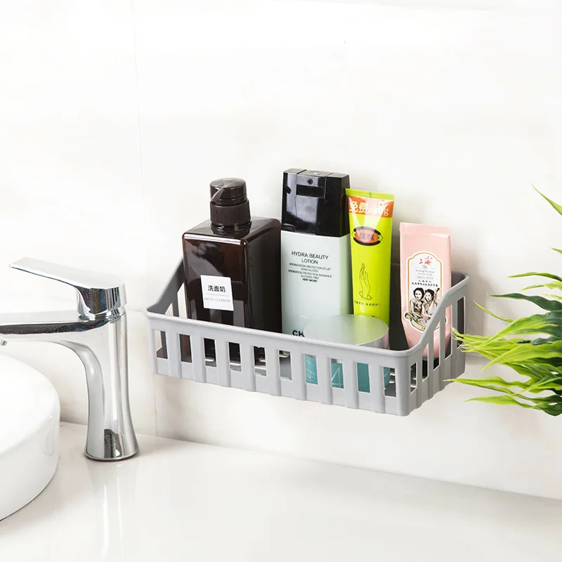 Не перфорированная полка для ванной комнаты принадлежности туалета пластиковая