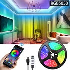 Светодиодная лента RGB5050 с Bluetooth, USB-лента с диодами для подсветки телевизора, вечеривечерние, декора комнаты, 1 м, 2 м, 3 м, 5 м